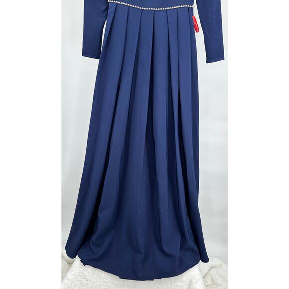 Mac‎ Duggal [ 6 ] A Line Rhinestone Waist Evening Gown #55705 - Picture 5 of 11